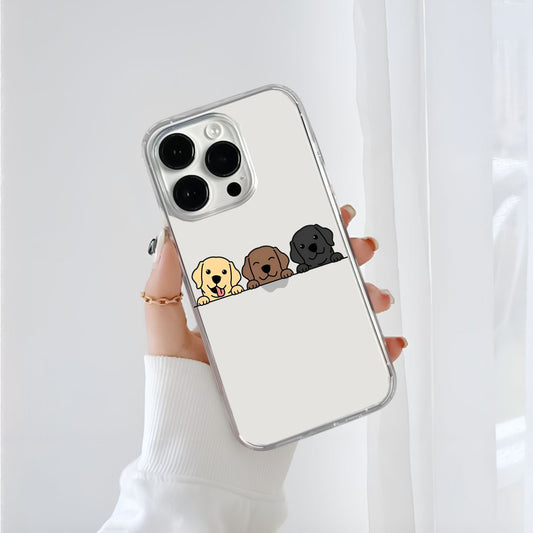 Puppies Clear Silicone Phone Case