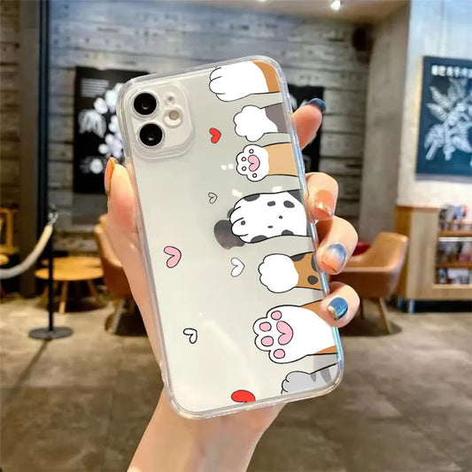 Paw Paw Clear Silicone Phone Case