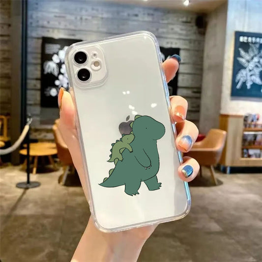 Cute Dragon Clear Silicone Phone Case