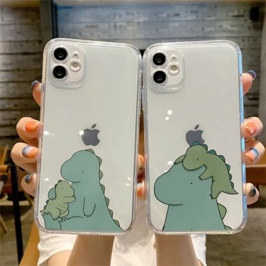 Cute Dragon Clear Silicone Phone Case